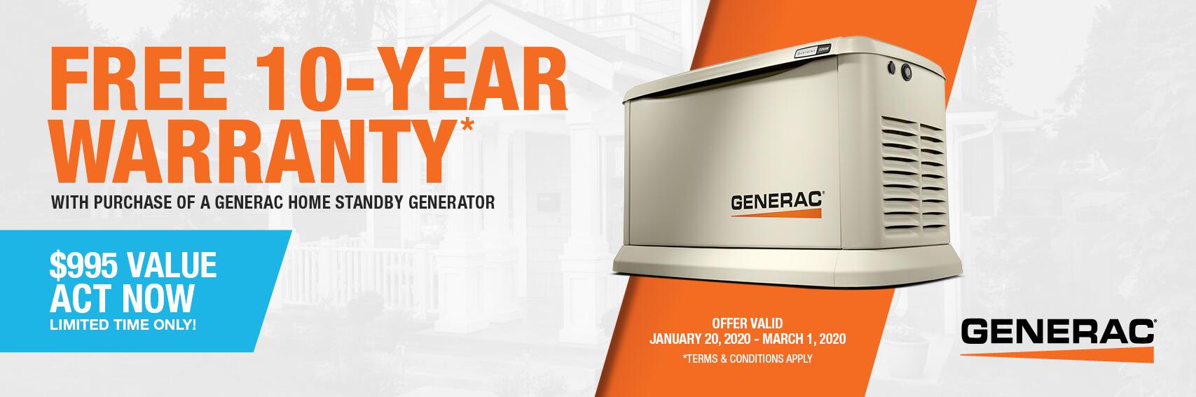 Homestandby Generator Deal | Warranty Offer | Generac Dealer | Collinsville, TX